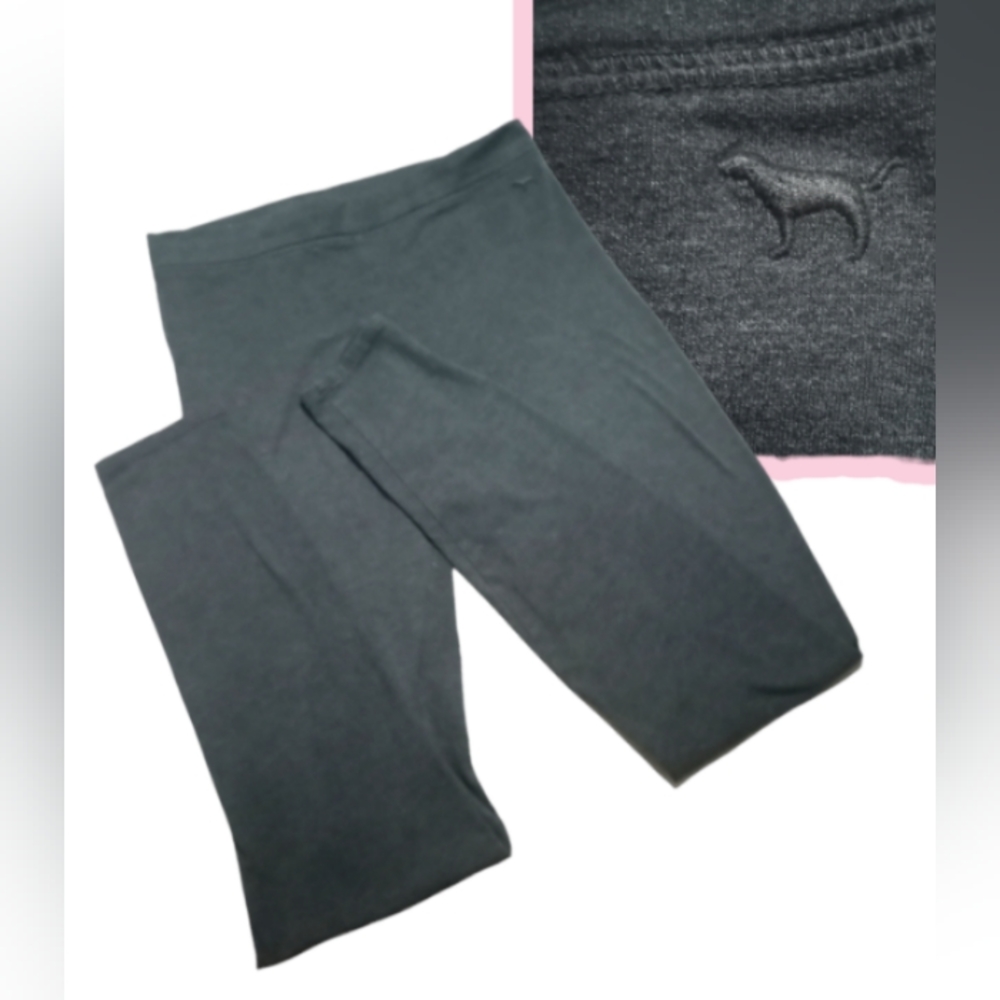 PINK VS | Charcoal Gray Yoga Leggings | Small